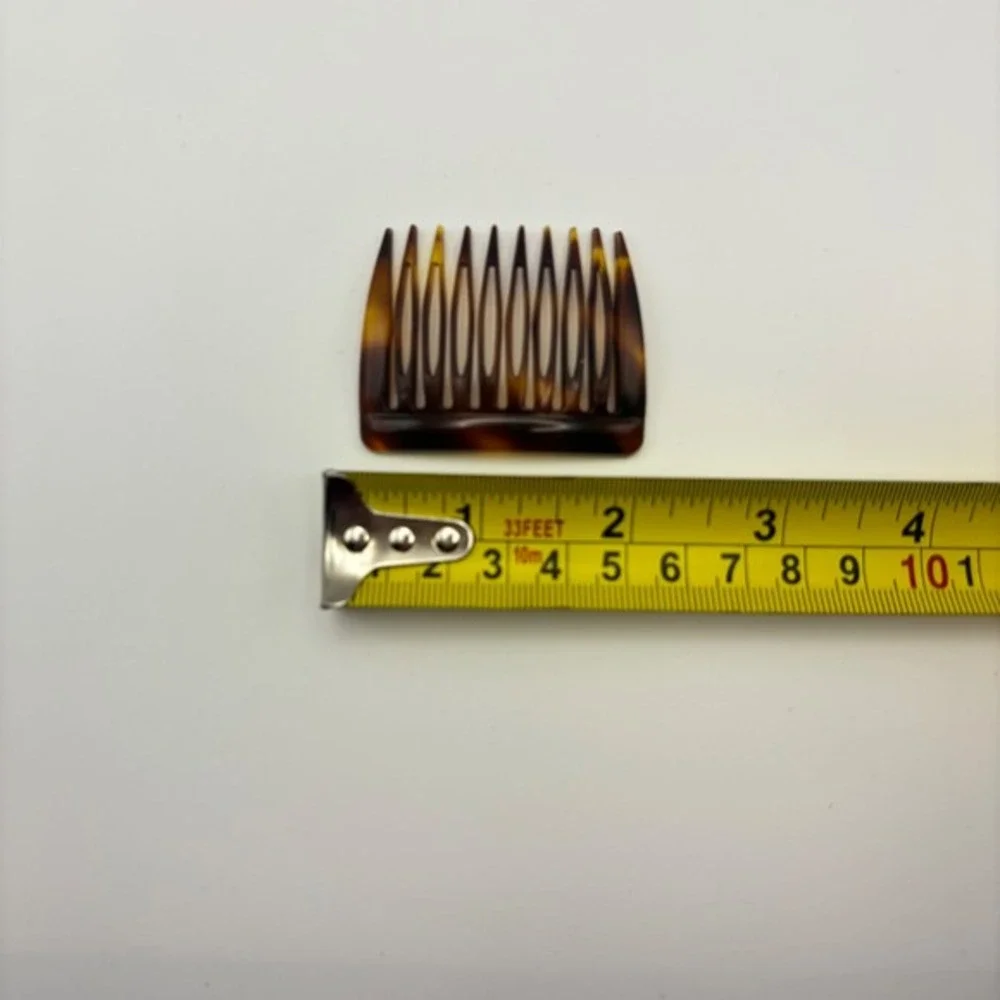 Tortoiseshell Pattern Side Hair‎ Combs Standard Petite Ornamental Hair Accessory